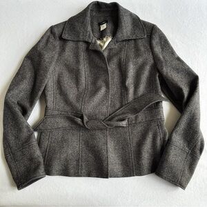 J. Crew Charcoal Belted Blazer Size 6